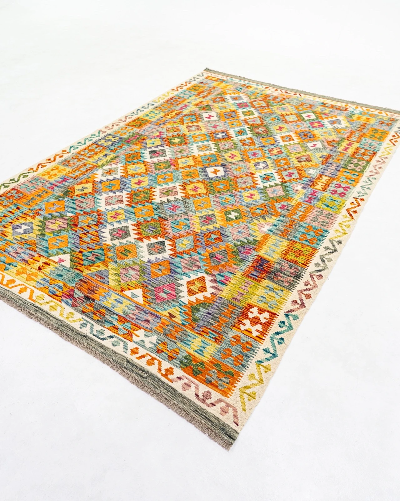 Kilim Afgana/o Grande WAS47 - Imagen 2