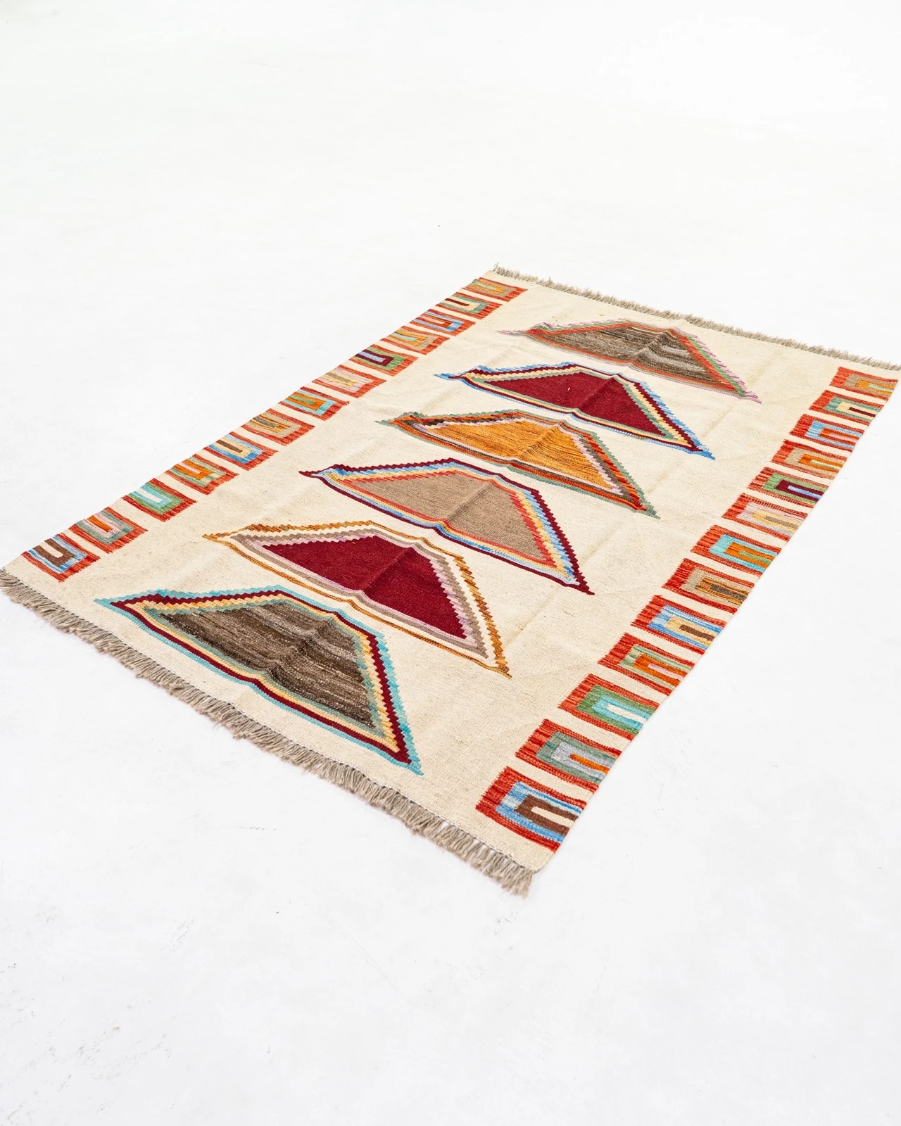 Kilim Afgana/o Mediana/o KAB89 - Imagen 2